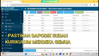 CARA MEMBUAT ROMBEL DI DAPODIK MENJADI KURIKULUM MERDEKA SEMUA [upl. by Wadleigh]