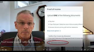 Proof of Income Covered California Attestation [upl. by Hterag]