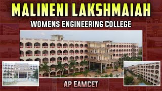 Malineni Lakshmaiah Womens Engineering College  Ap Eamcet 2022  Engineering Colleges In Guntur [upl. by Holmann]