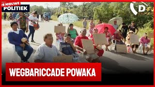 🚀 De Nieuwe Politiek Live wegbariccade te Powaka [upl. by Thury633]