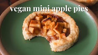 Vegan Mini Apple Pies  Easy Fall Dessert [upl. by Dare514]