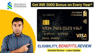 Standard Chartered Ultimate Credit Card Benefits  SC Ultimate Card Detailed Review [upl. by Nabe]