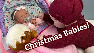 Let’s Dress Some Christmas Babies Ashton Drake Doll Berenguer Reborn Baby [upl. by Oicirtap]