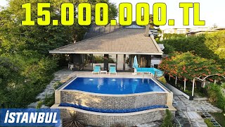 İstanbulda Gizli Cennet 15000000TLlik Lüks Villa Turu I Özel Spa  Sonsuzluk Havuzu Evturu [upl. by Land]