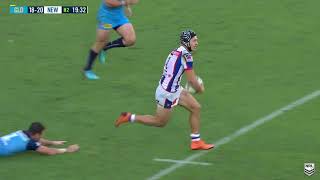 2018 Best Tries  Kalyn Ponga goes 100m [upl. by Assenev]