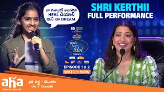 Telugu Indian Idol Season 3 Shri Kerthi Full performance  aha videoIN [upl. by Nayra]