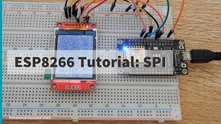 4 NodeMCU ESp8266 Tutorial SPI interface ST7735 LCD Write Only [upl. by Aihsa]