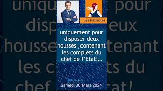 Florian Philippot  Les costumes de Macron en classe affaires [upl. by Grodin]