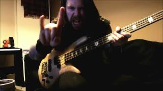 Jason Newsted Cunning Stunts Bass Solo Cover [upl. by Edita]