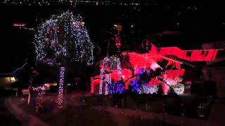 amazing christmas lights  Darude  Sandstorm techno [upl. by Eekorehc]