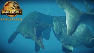 DUNKLEOSTEUS VS TYLOSAURUS  Jurassic World Evolution 2 [upl. by Nired]