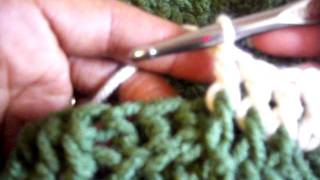 Demo of Front Post Double Crochet FPDC and Back Post Double CrochetBPDC [upl. by Glantz]