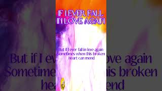 If I Ever Fall In Love Again l Short Cover by SingAlong Karaoke youtubeshorts viralshorts [upl. by Itnahsa]