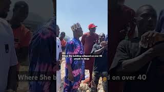 Where 5he building collapsed on over 40 people in Abuja shots viralvideo viralshorts youtube [upl. by Dionisio]