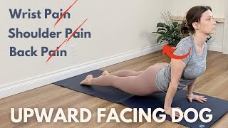 Protect Your back and Shoulders in Upward Facing Dog [upl. by Dnalerb]