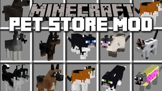 Minecraft PET STORE MOD  PLAY WITH HAMSTERS DOGS AND CATS Minecraft [upl. by Prakash]