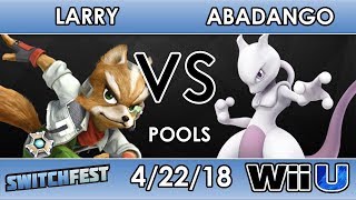 Switchfest  MSF  Larry Lurr Fox VS Abadango Mewtwo  Smash 4  Top 32  Winners Round 1 [upl. by Nayhr144]