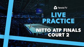 LIVE PRACTICE STREAM Nitto ATP Finals 2024  Court 2 [upl. by Weisler390]