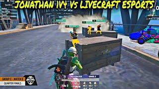 Jonathan 1v4 Clutch Vs Livecraft Esports In PMIS QuarterFinals 2020 [upl. by Notsnarc]