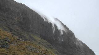 Reverse waterfall in the Faroe Islands [upl. by Lorrin]