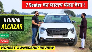 New Hyundai Alcazar Facelift 2024 🚀 Ownership Review 💯 [upl. by Nolyag948]