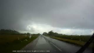 Two minutes of wintry hail weather madness in June near Buckie Moray Scotland 8624 [upl. by Anaiv]