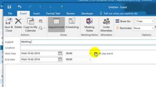 How to send a meeting request in Outlook [upl. by Hollie976]