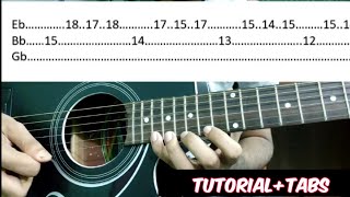 Slash  Anastasia Intro  TUTORIAL  TABS on Acoustic Guitar by Abhijit Kashyap [upl. by Ahsikram769]