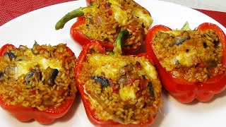 PEPERONI RIPIENI al forno 🌶️ una cena deliziosa e leggera ⭐️ [upl. by Carce636]