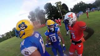 Football POV Helmet Cam Andre Lyons’ 1st Quarter Highlights  Bulls vs Bandits  ECFL [upl. by Lilah]