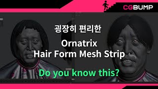 👩‍🦱 Ornatrix Hair Form Mesh Strip 오나트릭스 ornatrix 3dmodeling 3dcharacter [upl. by Ashatan733]