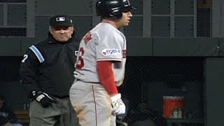 2007 WS Gm3 Jacoby Ellsbury collects four hits [upl. by Kowal492]