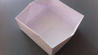 Kağıttan Kutu Yapımı  Origami Kutu [upl. by Zora]