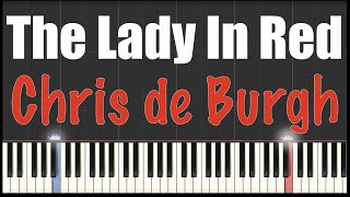 The Lady In Red  Chris de Burgh  Piano Tutorial [upl. by Smart]