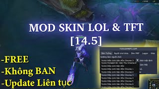 Hướng dẫn Mod Skin LOL 145 amp TFT Free không BAN 2024 [upl. by Barn]