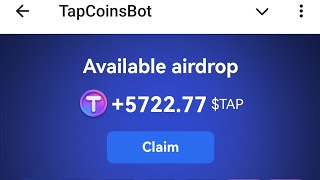 🪙TapCoin Airdrop Withdrawal ✅  Easy Claim Guide  Listing Date Confirmed for 11 September 🪂 [upl. by Tigges969]