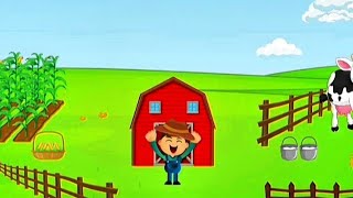 The Farmer In The Dell  Kids Nursery Rhyme [upl. by Dolli743]