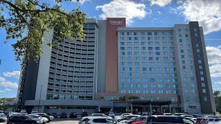 Staying at Drury Plaza Hotel at Disney Springs  Full Tour amp 2 Room Suite With 2 Queen Beds amp View [upl. by Ieso858]