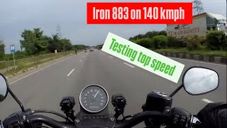 Chasing Fastest Fatboy with my iron 883 POV youtube youtuber blog [upl. by Leff]