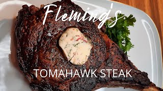 How to make FLEMINGS  35oz Tomahawk Steak with Béarnaise Butter [upl. by Ennasus]