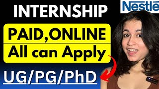 PAID Online Internship  All UGPGPhD students can apply🔥  Nesternship 2024 [upl. by Nannette]