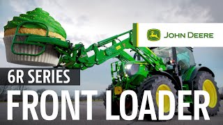 JOHN DEERE 6R 150 Weighing while driving [upl. by Lomax77]