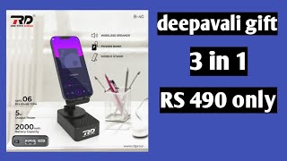 Deepavali gift 3 in 1mobile standbtpowerbank [upl. by Ierbua]