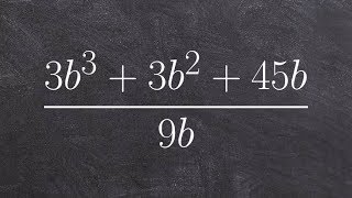 Dividing a trinomial by a monomial [upl. by Latreshia744]