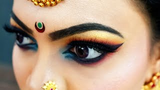 Maharashtrian Traditional Bridal Makeup  Cont  9923292223 marathimulgi maharashtrianbridalnath [upl. by Subak]