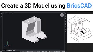 Create a 3D Model using BricsCAD [upl. by Nadnal]