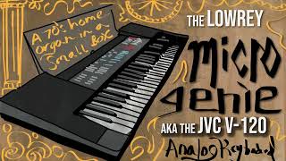 Lowrey Micro Genie aka the JVC V120 Analog  Keyboard from 1983 [upl. by Ailelc]