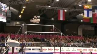 89  2012  Women  Gymnastics EU Championships Brussels  Uneven Bars 1of2 [upl. by Snider]