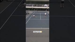 Great backspin volley from Gabriele Brancatelli Georgia Tech tennis [upl. by Aldora]