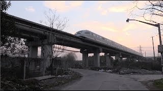 Shanghai Transrapid Maglev January 2014 [upl. by Dewain]